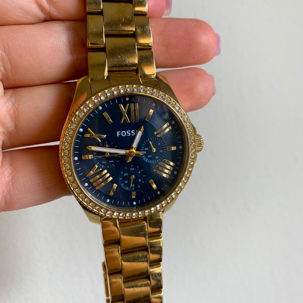 Fossil Cecile Multi-Function Blue Dial Watch - image 1